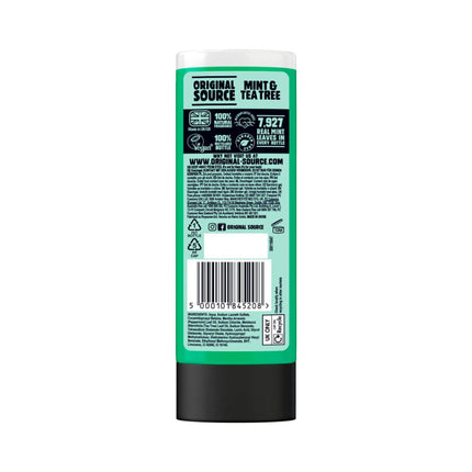 TINGLY MINT & TEA TREE SHOWER GEL 250 ml | 100% Natural Fragrance | 7,927 Real Mint Leaves in Every Bottle