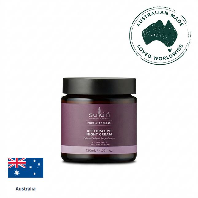 SUKIN RESTORATIVE NIGHT CREAM | PURELY AGELESS | 120ML