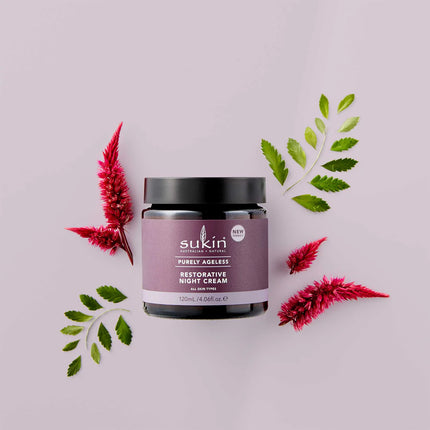 SUKIN RESTORATIVE NIGHT CREAM | PURELY AGELESS | 120ML