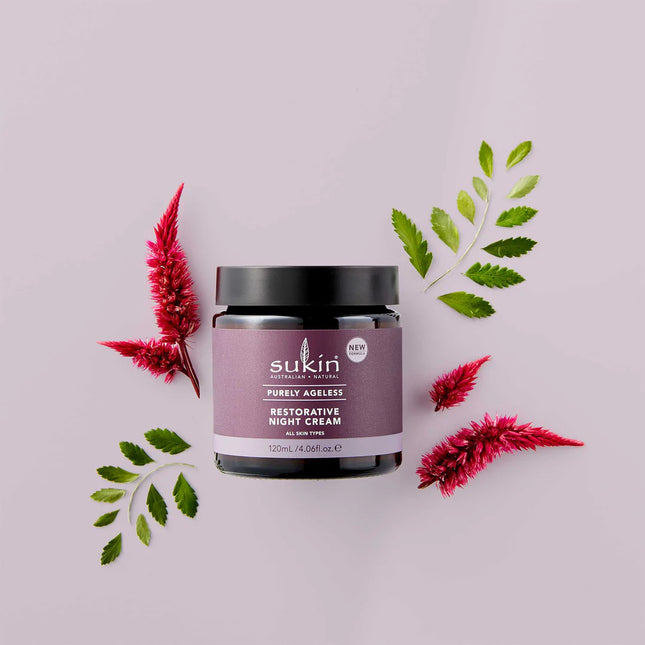 SUKIN RESTORATIVE NIGHT CREAM | PURELY AGELESS | 120ML