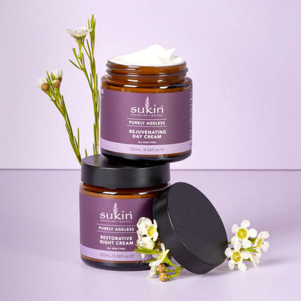 SUKIN RESTORATIVE NIGHT CREAM | PURELY AGELESS | 120ML